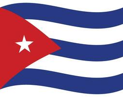 Cuba drapeau. drapeau de Cuba. Cuba drapeau vague vecteur