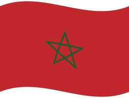 drapeau de Maroc. Maroc drapeau. Maroc drapeau vague vecteur