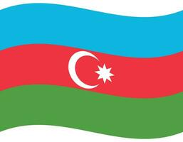 Azerbaïdjan drapeau vague. Azerbaïdjan drapeau. drapeau de Azerbaïdjan vecteur