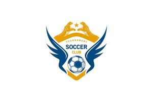 football logo conception, guépard et ailes moderne Football équipe vecteur symbole