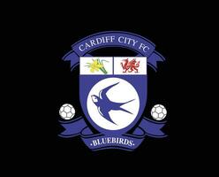 Cardiff ville club symbole logo premier ligue Football abstrait conception vecteur illustration avec noir Contexte