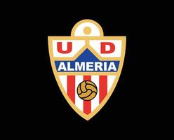 almeria club symbole logo la liga Espagne Football abstrait conception vecteur illustration avec noir Contexte