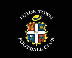 luton ville club logo symbole premier ligue Football abstrait conception vecteur illustration avec noir Contexte