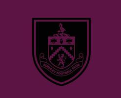 burnley fc club logo symbole noir premier ligue Football abstrait conception vecteur illustration avec bordeaux Contexte