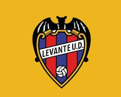 levant club logo symbole la liga Espagne Football abstrait conception vecteur illustration avec Jaune Contexte