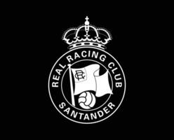 rayo Vallecano club logo symbole blanc la liga Espagne Football abstrait conception vecteur illustration avec noir Contexte