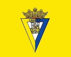 cadix cf club logo symbole la liga Espagne Football abstrait conception vecteur illustration avec Jaune Contexte