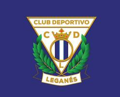 Léganes club logo symbole la liga Espagne Football abstrait conception vecteur illustration avec bleu Contexte