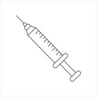 seringue icône vecteur. médecins souvent utilisation seringues à prévenir et traiter malin maladies. vecteur