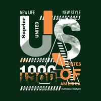 Etats-Unis Nouveau york abstrait graphique, typographie vecteur, t chemise conception illustration, bien pour prêt imprimer, et autre utilisation vecteur