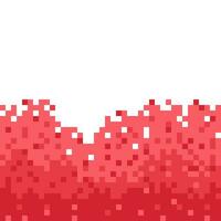 rouge pixel frontière de différent nuances vecteur