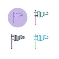 icône de vecteur de signe de vent