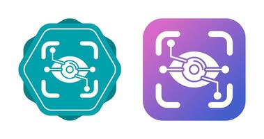 icône de vecteur de reconnaissance des yeux