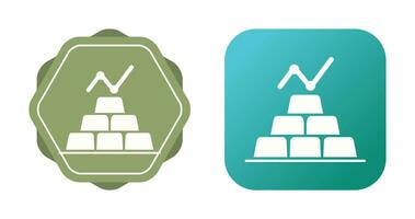 icône de vecteur de lingots d'or