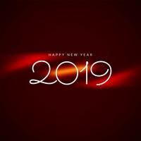 Résumé de fond de célébration du nouvel an 2019 vecteur