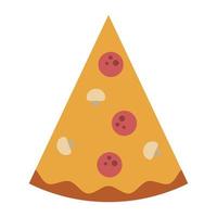 restaurant nourriture et cuisine pizza icône dessins animés vector illustration graphisme