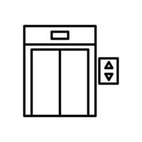 ascenseur vecteur icône, isolé sur blanc background.sign symbole Haut vue