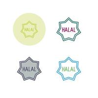 icône de vecteur halal