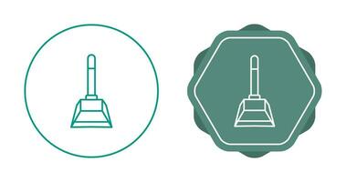 icône de vecteur de pelle à poussière
