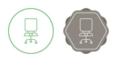 icône de vecteur de chaise de bureau