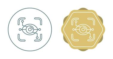 icône de vecteur de reconnaissance des yeux