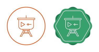 icône de vecteur de présentation vidéo