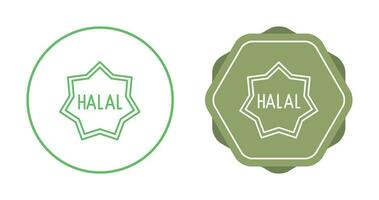 icône de vecteur halal