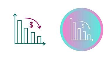 icône de vecteur d'inflation