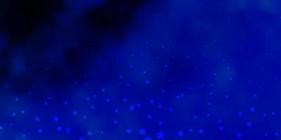 fond de vecteur bleu foncé avec de petites et grandes étoiles