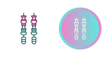 icône de vecteur de brochette