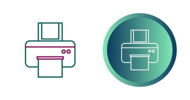 icône de vecteur d & # 39; imprimante