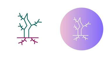 icône de vecteur d'arbre mort