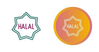 icône de vecteur halal