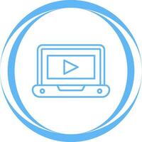 icône de vecteur de tutoriel vidéo