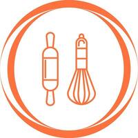 icône de vecteur d'outils de boulanger