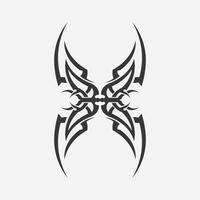 icône de conception de logo vectoriel tribal noir et signe tribal