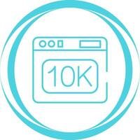 icône de vecteur 10k