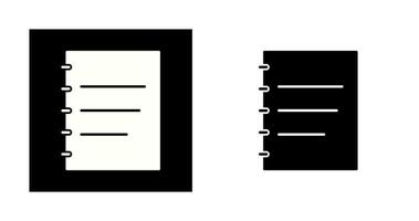 icône de vecteur de bloc-notes