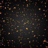 Abstrait confetti doré vecteur