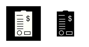 icône de vecteur de billets d'un dollar