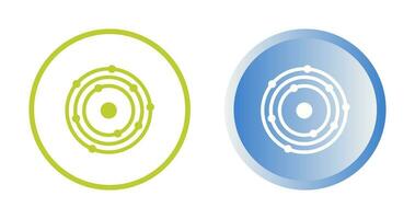 icône de vecteur de structure atomique