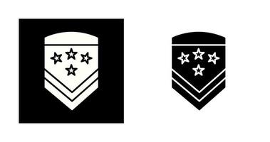 icône de vecteur d'insigne militaire