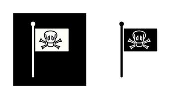 icône de vecteur de drapeau pirate