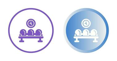 icône de vecteur de salle d'attente