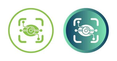 icône de vecteur de reconnaissance des yeux