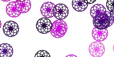 modèle vectoriel rose violet clair avec des cercles