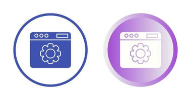 icône de vecteur de paramètres web