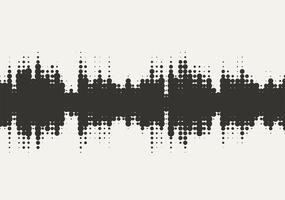 Conception d'onde de vecteur de demi-teintes.