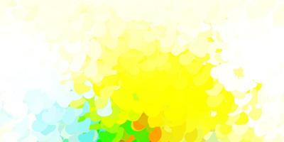 texture de vecteur multicolore léger avec des formes de memphis