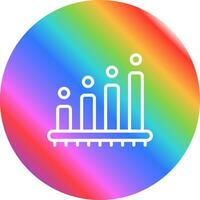 statistique une analyse vecteur icône